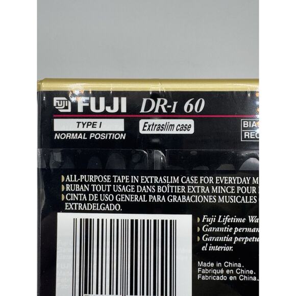 Fuji DR-I 60 Type 1 Audio Cassettes 7 Pack Factory Blank Sealed Tapes NEW - Picture 3 of 5